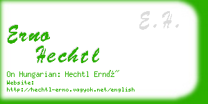 erno hechtl business card